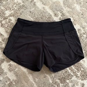 Black lululemon shorts size 4